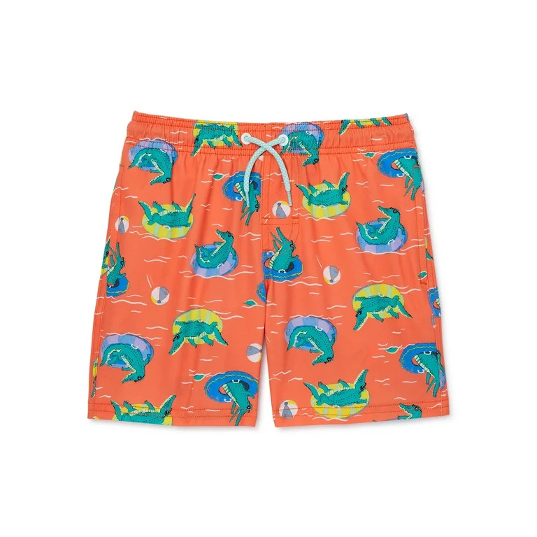 Wonder Nation Boys Swim Trunks with UPF 50+ Protection, Sizes 4-18 | Walmart (US)