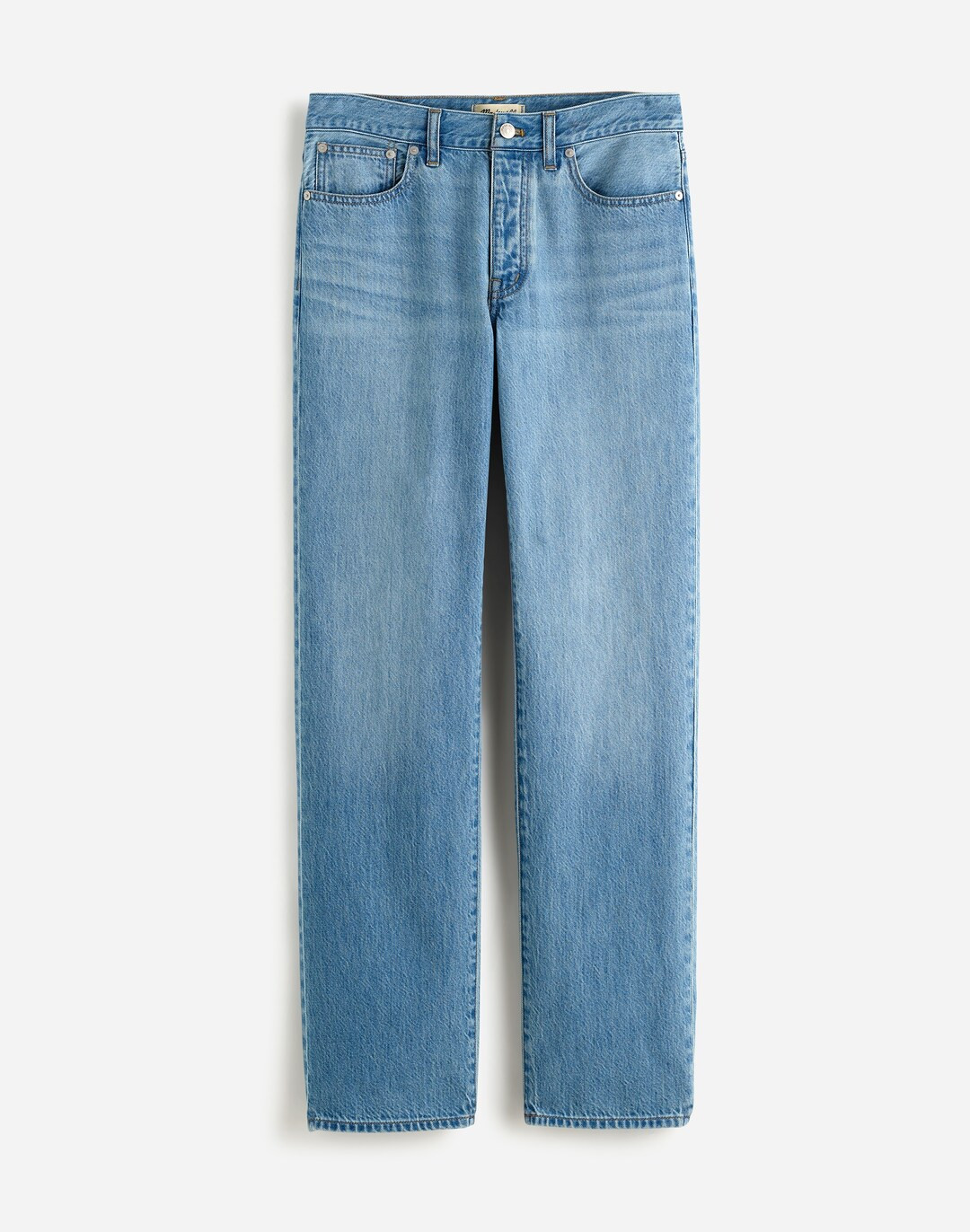 Low-Slung Straight Jeans in Duprey Wash | Madewell