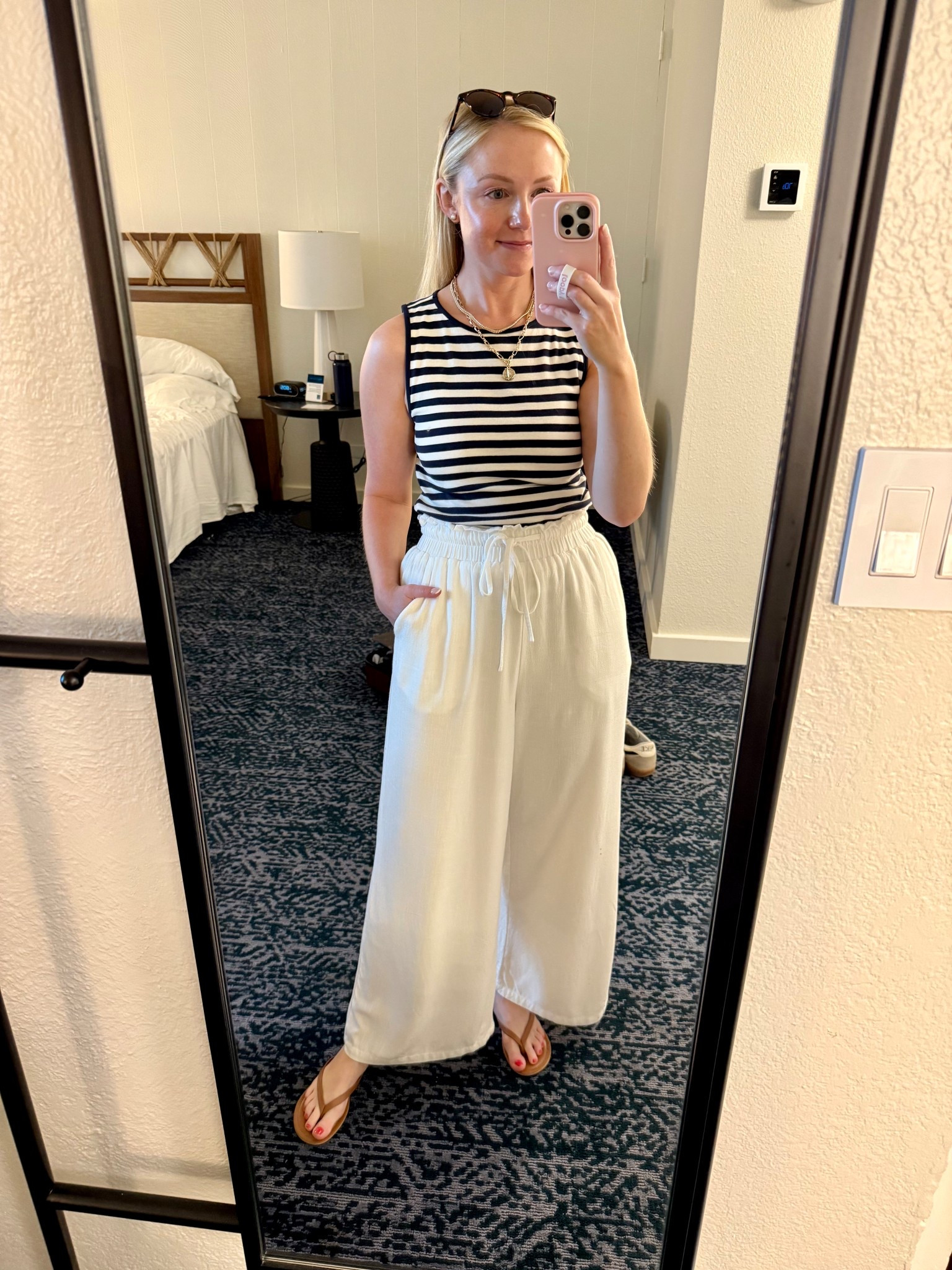 The best linen pants for summer! They are fully lined and so comfortable! Wearing a S and an XS in tank 

#LTKSummerEdit #LTKStyleTip #LTKSeasonal