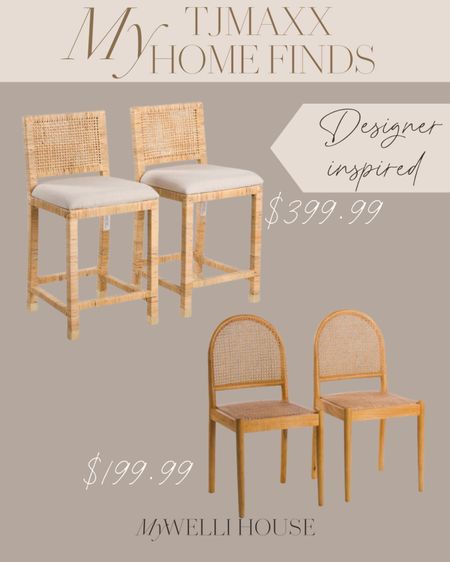 Designer inspired kitchen counter stools, and dining room chairs from TJ Maxx: $399.99 and $199.99
 Living room essentials, home decor must-haves 

#LTKFind #LTKsalealert #LTKunder100