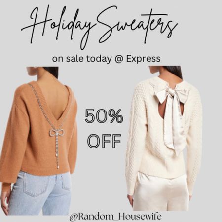 Holiday Sweater Sale! I sized down in both for a more fitted look

#LTKSeasonal #LTKCyberweek #LTKHoliday
