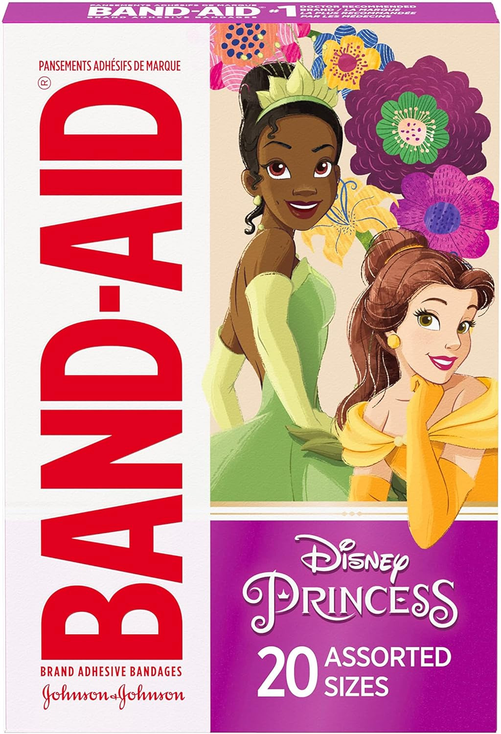 Band-Aid Brand Adhesive Bandages for Minor Cuts & Scrapes, Wound Care Featuring Disney Princess C... | Amazon (US)