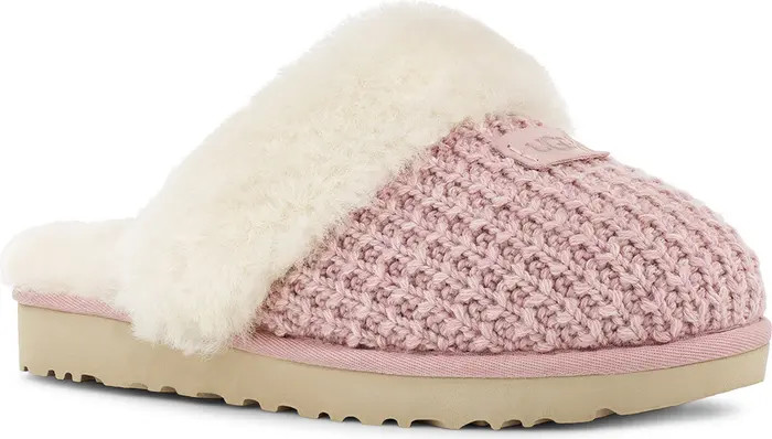 Cozy Knit Genuine Shearling Slipper (Women) | Nordstrom