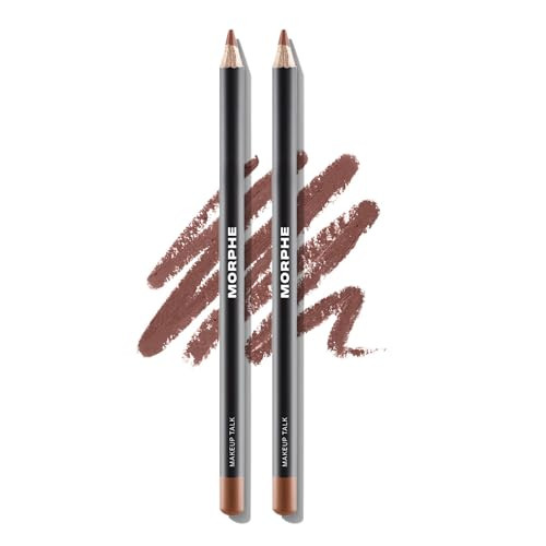 Morphe Color Pencil Bundle - Cream Lip Liner Pencil with a Zero-Tugging Formula - Effortlessly Lines, Defines & Shapes Lips - Makeup Talk (2 Count) | Amazon (US)