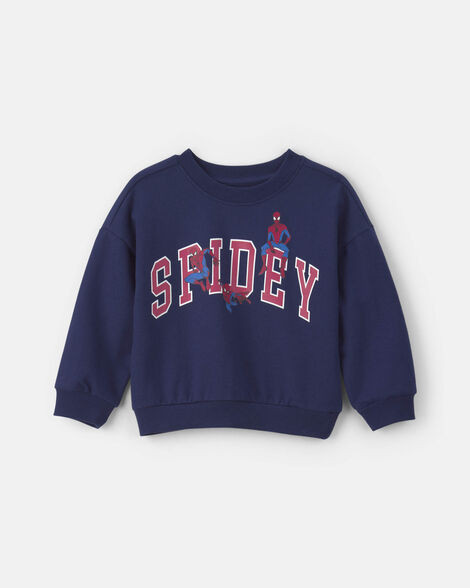 Toddler Boy \u00a9Marvel Spider-Man Pullover Sweatshirt - Navy Blue | Carter's | Carter's Inc