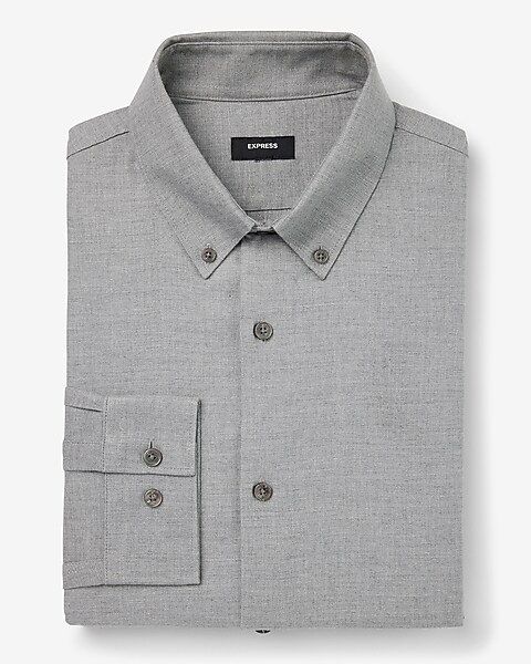 Slim Flannel 1MX Dress Shirt | Express