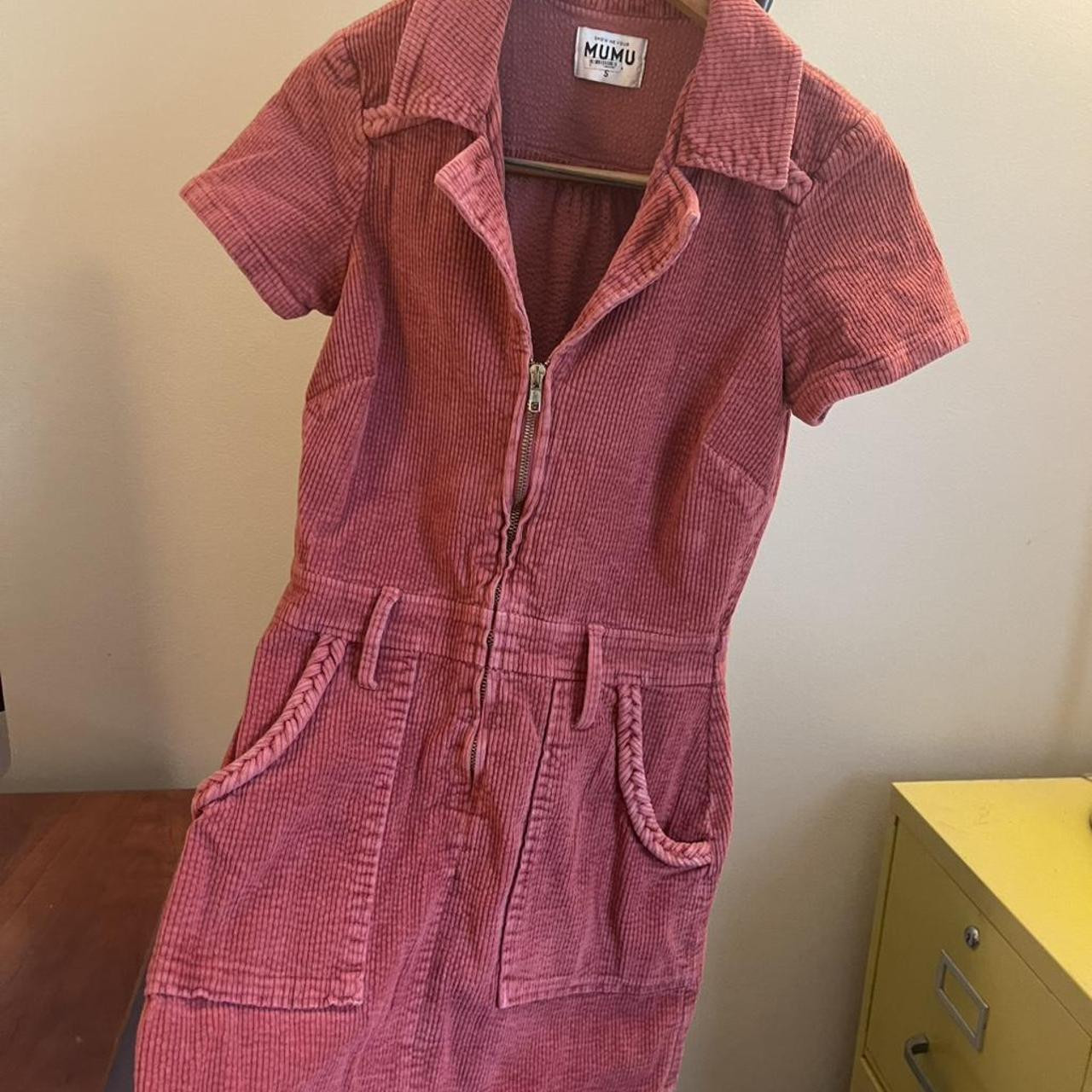 Show Me Your Mumu Women's Dress - Pink/Burgundy | Depop US