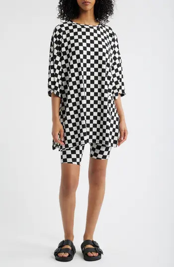 Malone Rib Oversize T-Shirt & Biker Shorts Set | Nordstrom