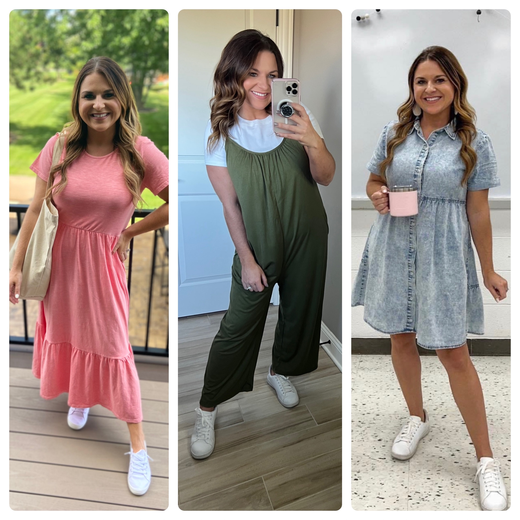 teacher  classroom style  teacher outfit  teacher style  teacher  work style  workwear   business casual  office outfit   teacher ootd  teacherfit ootd   trendteacher  teacher outfits  teacher ootd   teacher outfit ideas sneakers  comfy sneakers  denim dress  Amazon fashion  coral maxi dress  comfy jumper  jumpsuit 

#LTKstyletip #LTKworkwear #LTKfindsunder50
