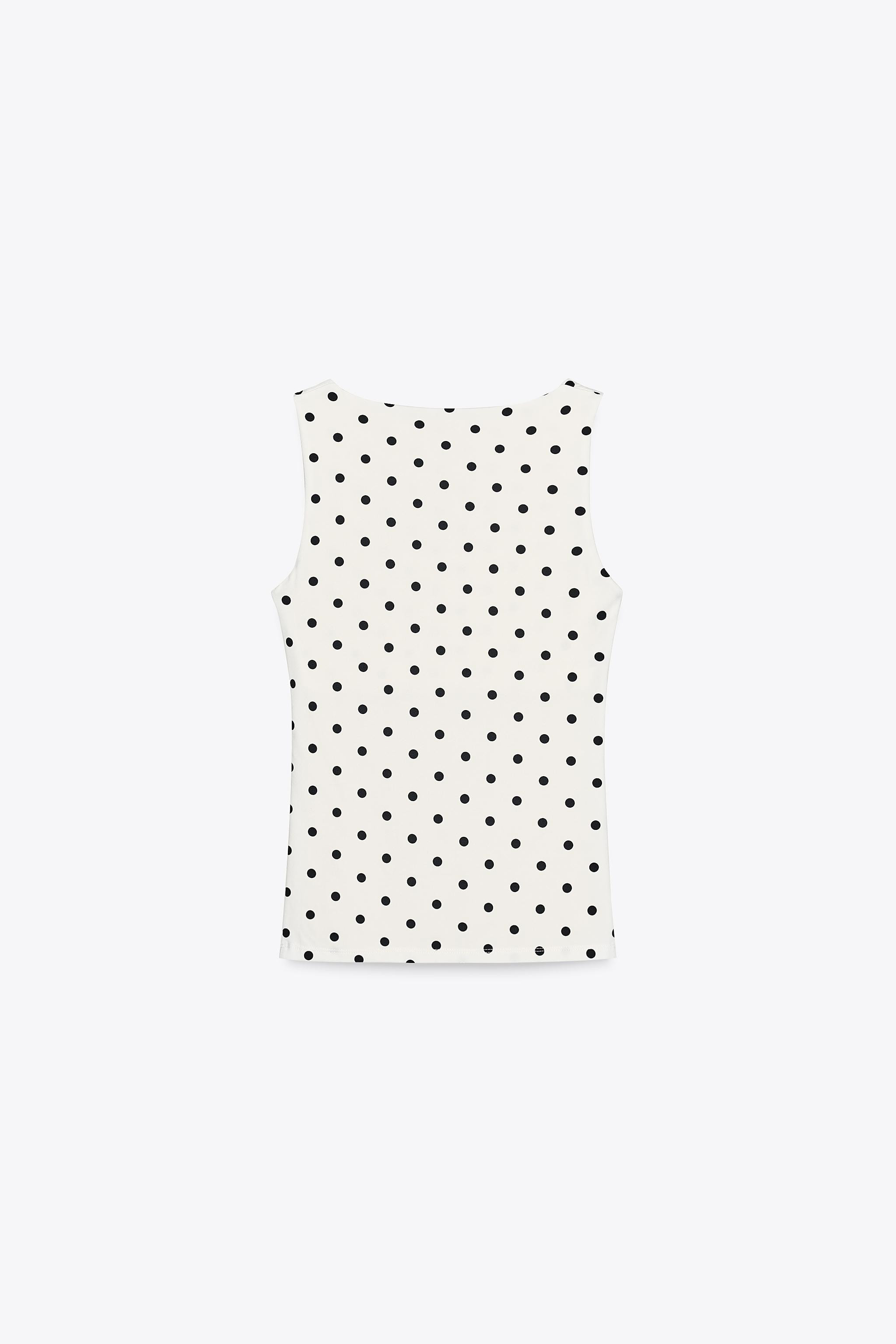 POLYAMIDE TOP WITH WIDE STRAPS | Zara UK