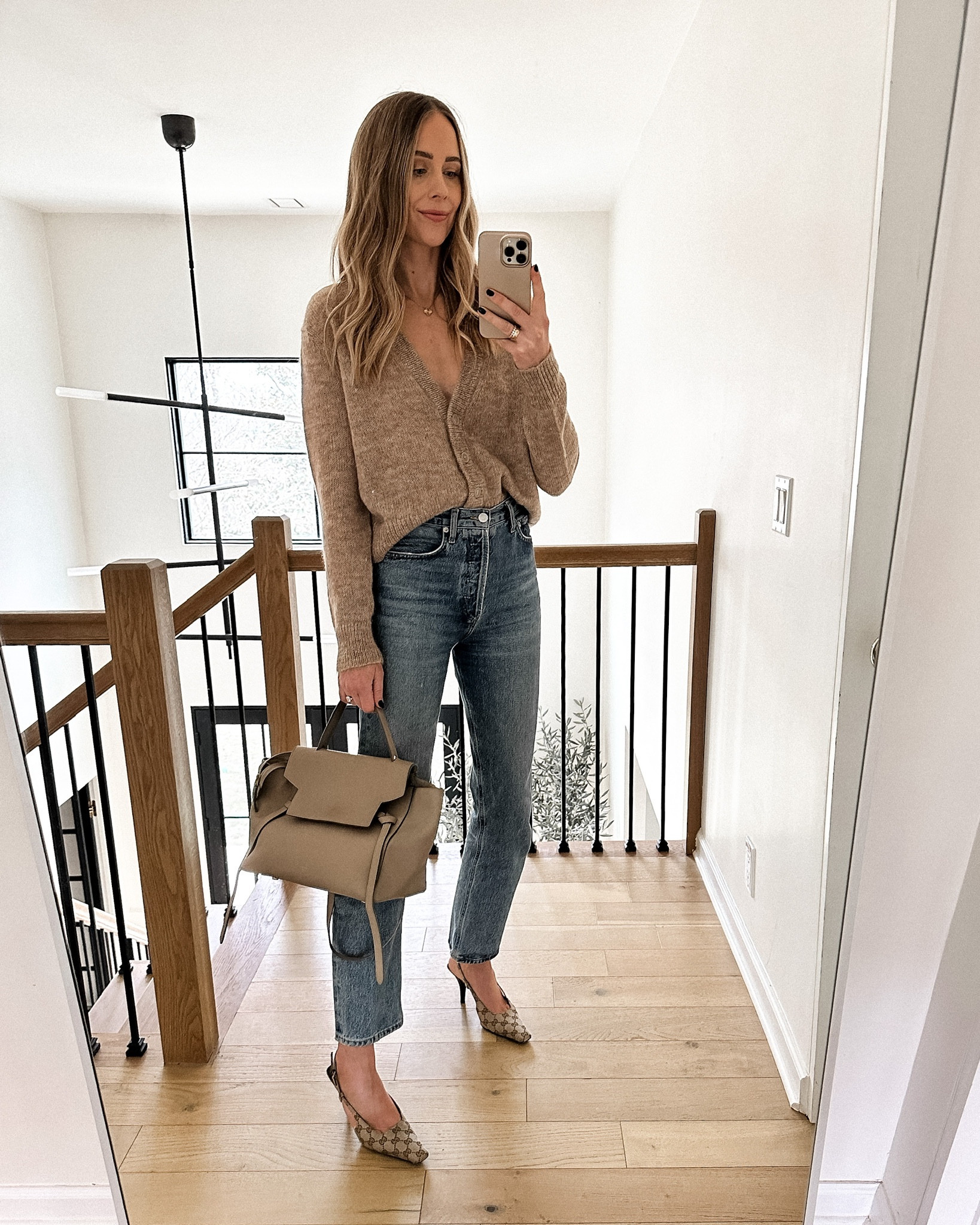 Fashion Jackson wearing Jenni Kayne cardigan (small - discount JACKSON15) AGOLDE jeans, Gucci slingbacks #fashionjackson #springoutfit 

#LTKstyletip #LTKunder100 #LTKshoecrush