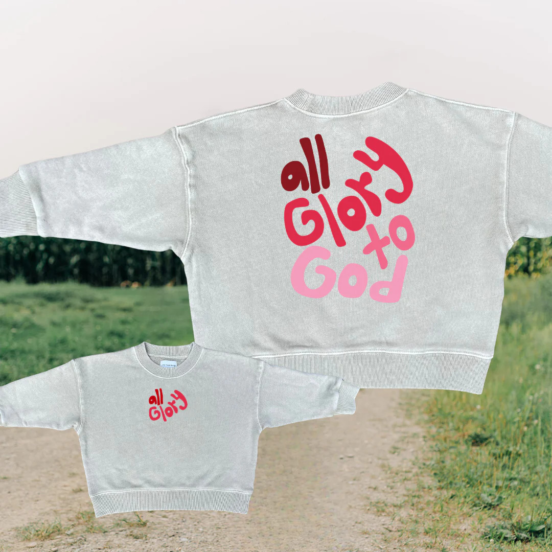 Glory to God Crewneck | Little Texan Design