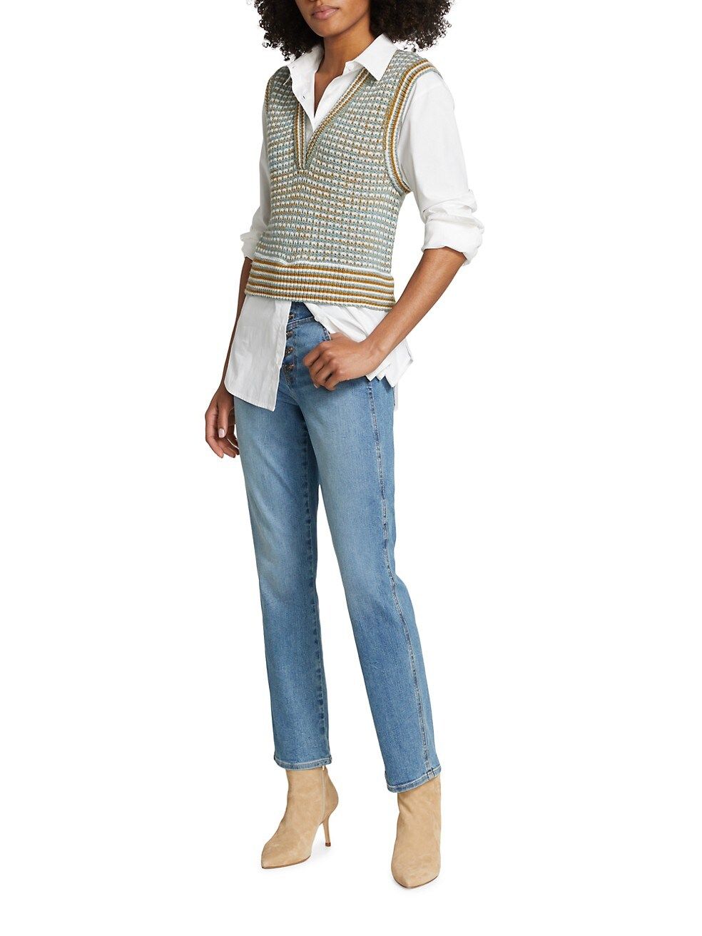Serwa Knit Sleeveless Vest | Saks Fifth Avenue