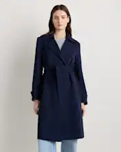 Stretch Crepe Trench Coat | Quince