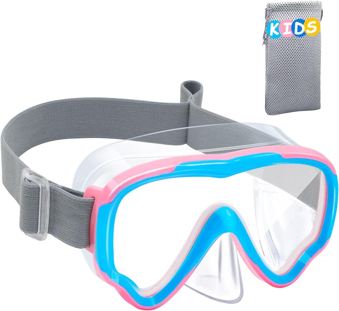 Vvinca Kids Goggles with Nose Cover, Diving Scuba Snorkel Mask Kids Swim Mask, 2023 Upgraded Desi... | Amazon (US)