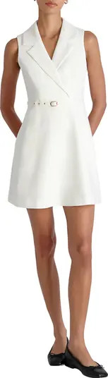 Azra Belted Sleeveless Twill Minidress | Nordstrom