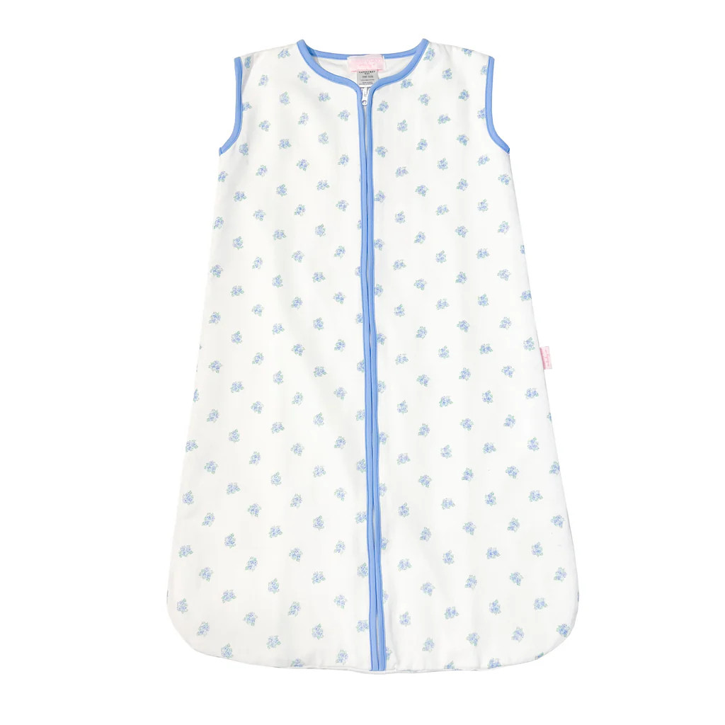 Hydrangeas in Bloom Muslin/Pima Sleepsack | NANTUCKET KIDS