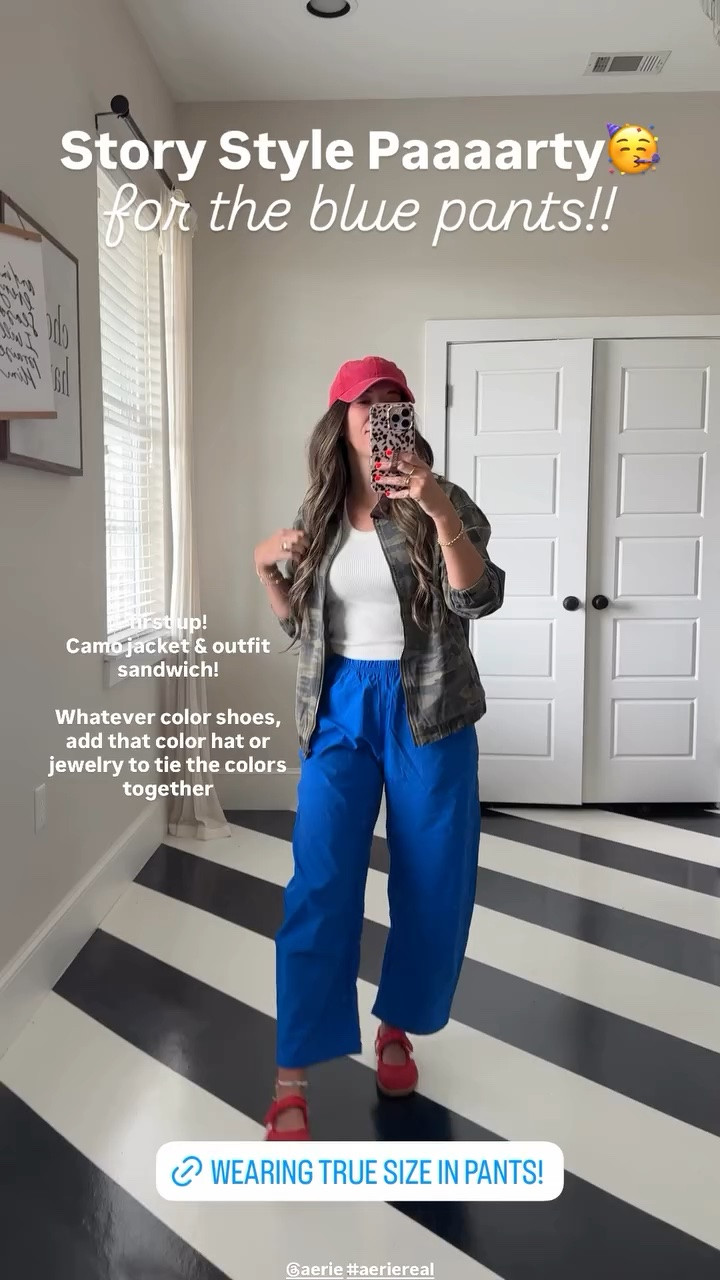 Our favorite red pants now come in blue! Wearing my true size xs!

#LTKmomlife #LTKOver40 #LTKootd