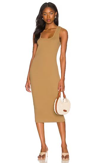 Puckered Knit Dress in Italian Clay | Revolve Clothing (Global)