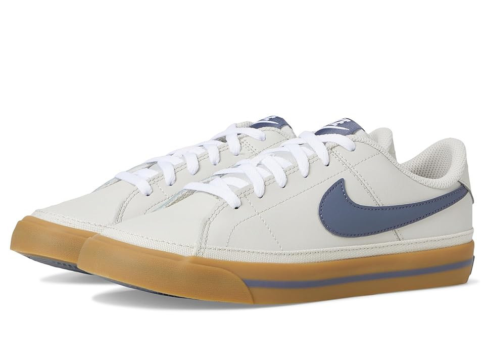 Nike Kids Court Legacy (Big Kid) Kids Shoes Light Bone/Light Carbon/Gum Light Brown: 6.5 Big Kid M, Leather/Textile | Zappos.com