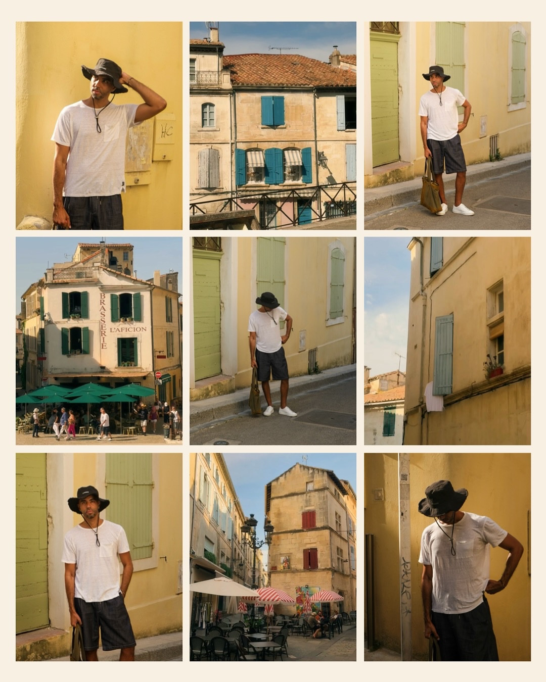 Photos and fit check from Arles 🫶🏽 

Wearing:
Hat @jacquemus 
Shirt @toddsnyderny 
Shorts @thefrankieshop 

#menswear #ootd #summervibes☀️ #travelcreator

#LTKTravel #LTKItBag #LTKMens