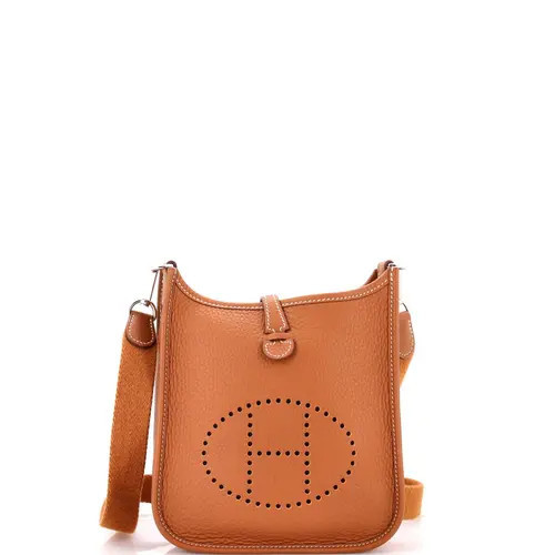 Pre-Owned Hermes Evelyne Bag Gen III Clemence TPM in Gold at Nordstrom, Size X-Small | Nordstrom
