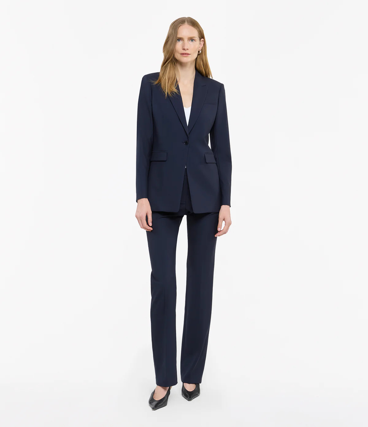 One Button Blazer - Sustainable Fashion | Another Tomorrow | AnotherTomorrow