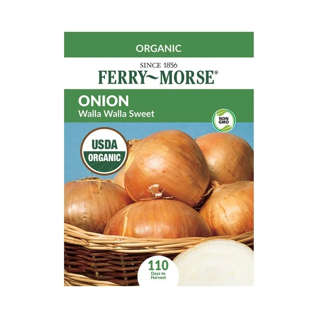 Ferry-Morse 500MG Organic Onion Walla Walla Sweet Perennial Vegetable Seeds, Full Sun | Walmart (US)
