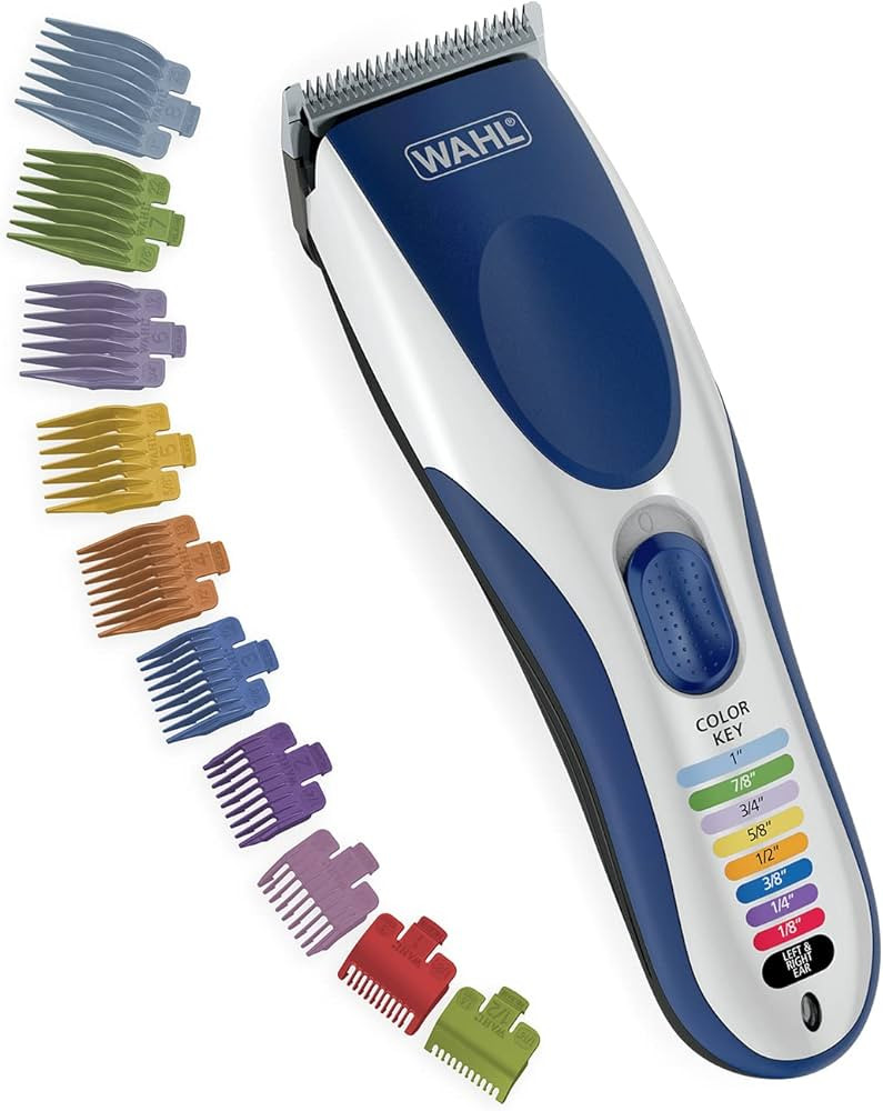 Wahl Color Pro Cordless Rechargeable Hair Clipper & Trimmer – Easy Color-Coded Guide Combs - fo... | Amazon (US)