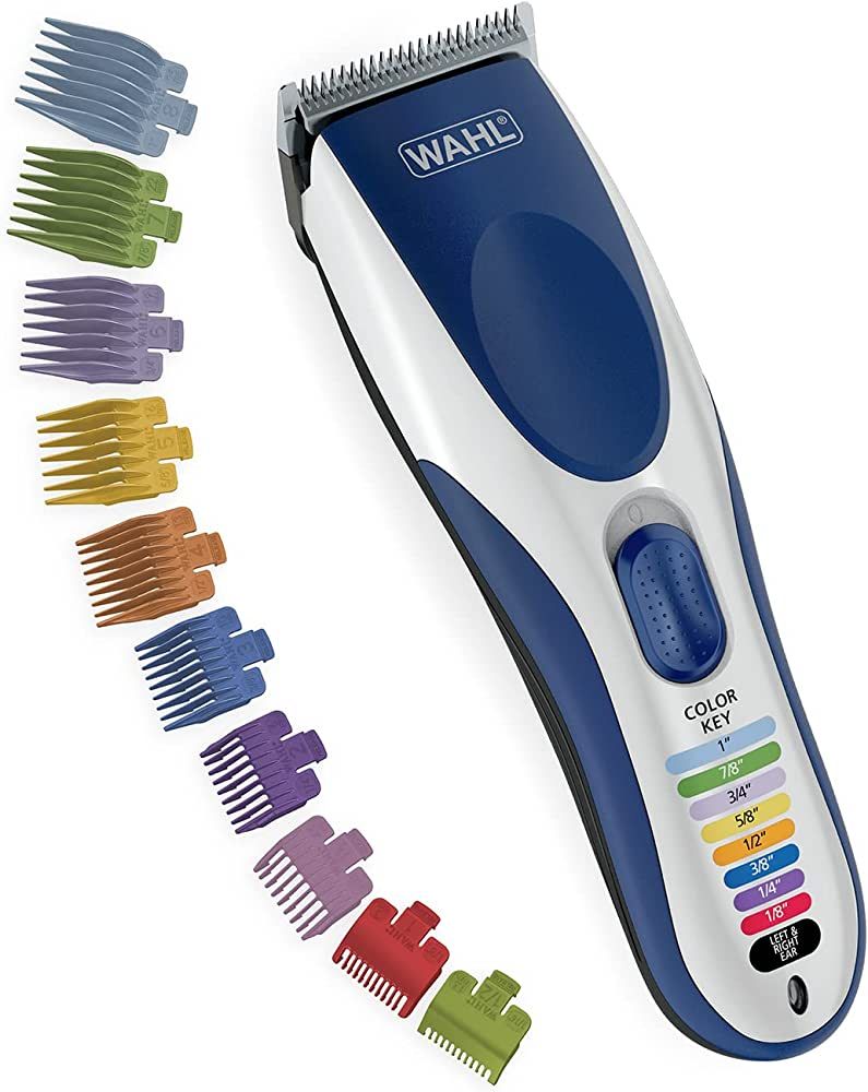 Wahl Color Pro Cordless Rechargeable Hair Clipper & Trimmer – Easy Color-Coded Guide Combs - fo... | Amazon (US)