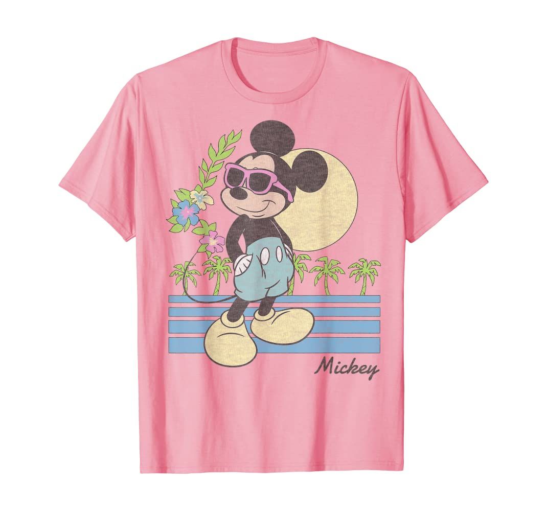 Disney Mickey And Friends Mickey Retro Beach T-Shirt | Amazon (US)