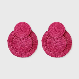 SUGARFIX by BaubleBar Raffia Statement Earrings | Target