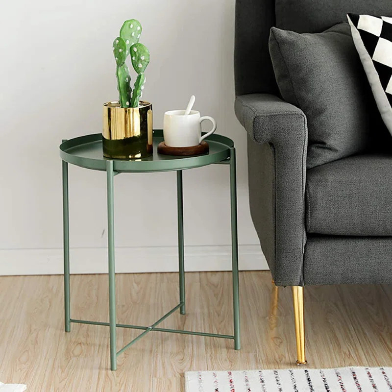 Otwell Tray Top Cross Legs End Table | Wayfair North America
