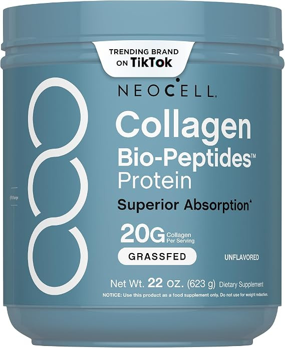 NeoCell Collagen Peptides Powder | 22oz | Super Hair, Skin, and Nails | Superior Absorption | Gra... | Amazon (US)