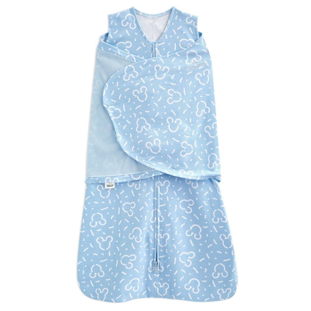 HALO SleepSack 100% Cotton Swaddle Wrap Disney Baby Collection Mickey - Blue Newborn | Target