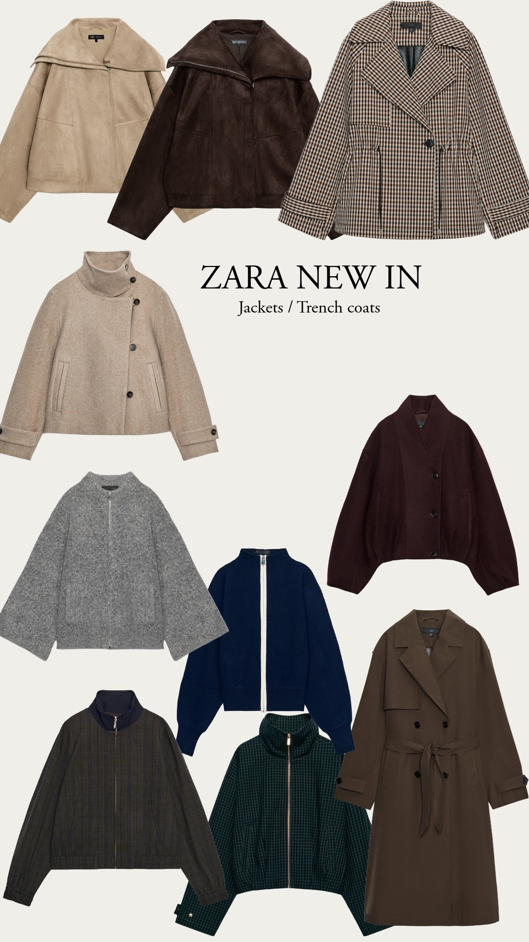 ZARA new in jackets and trench coats 🤎

#LTKuk #LTKautumn #LTKeurope