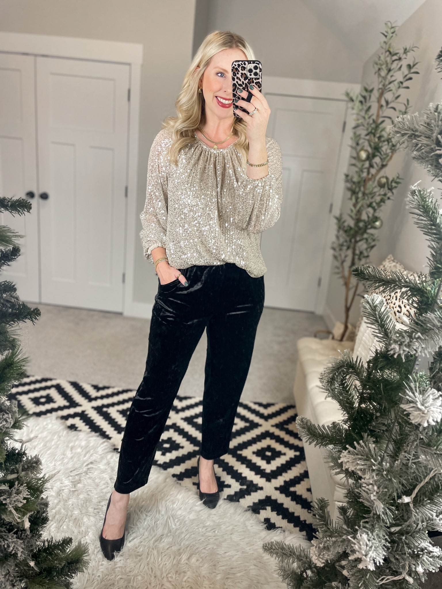 Weekend Walmart wins try on 
Sequin top- medium 
Velvet pants- small 

#LTKstyletip #LTKHoliday #LTKunder50