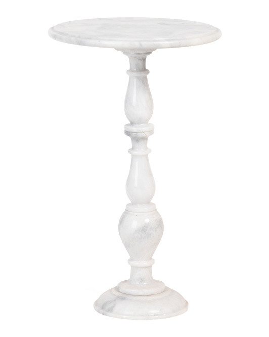 24in Solid Marble Shaped Table | TJ Maxx