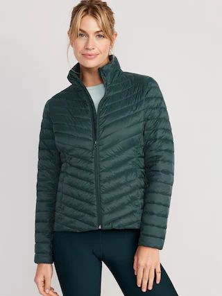 Narrow-Channel Quilted Puffer Jacket for Women | Old Navy (US)