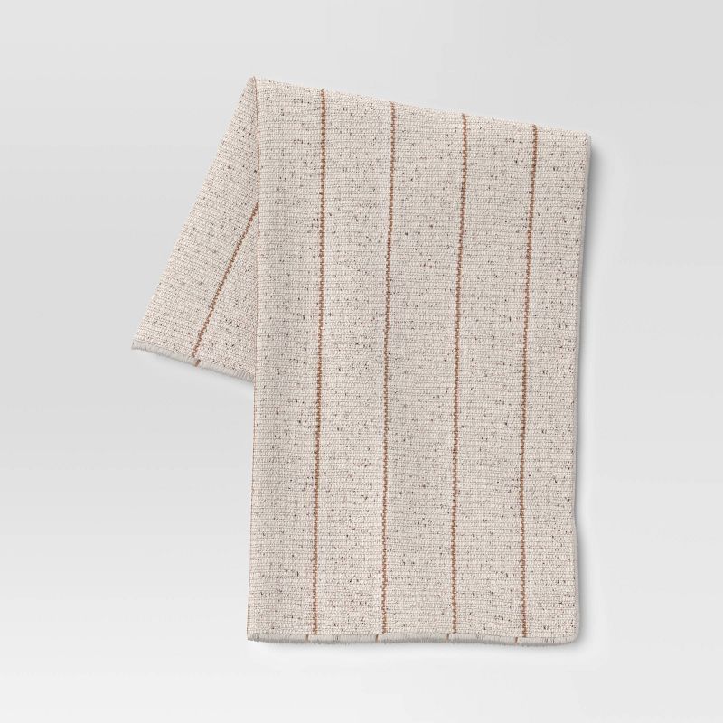 Marled Striped Woven Throw Blanket Neutral - Threshold&#8482; | Target