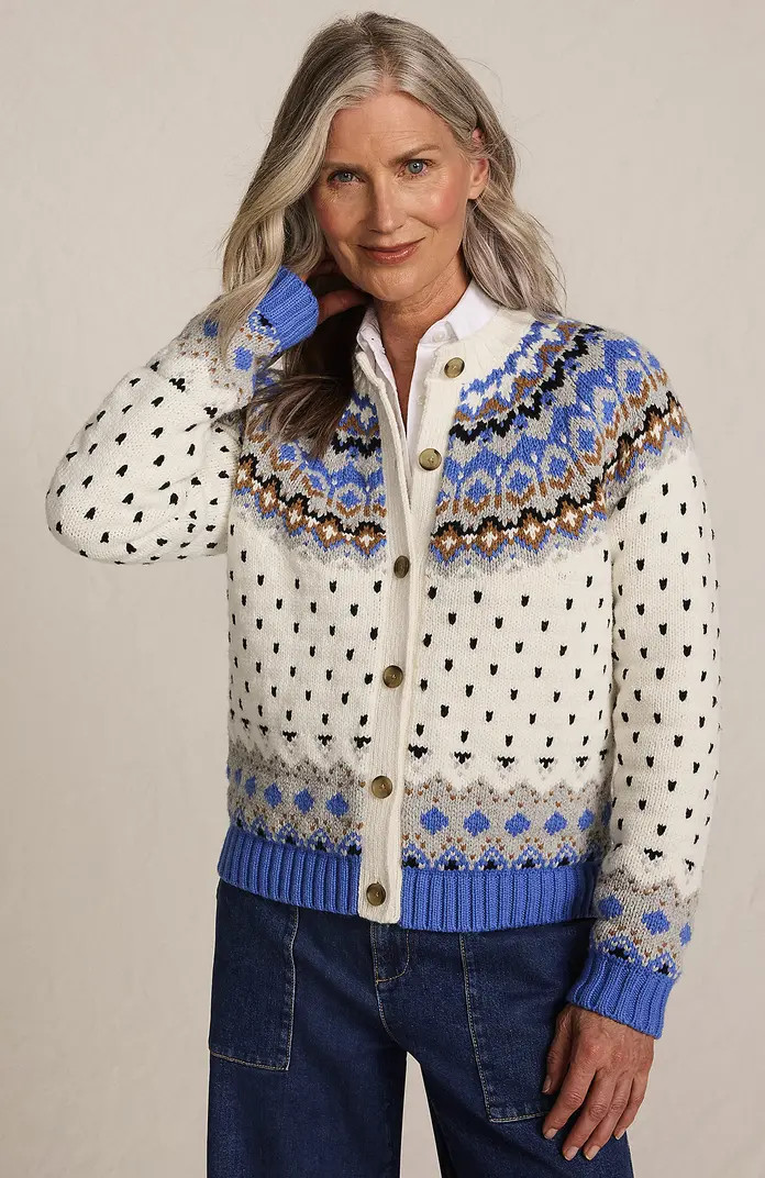 Lofty Birdseye Fair Isle Cardigan Sweater | Nordstrom