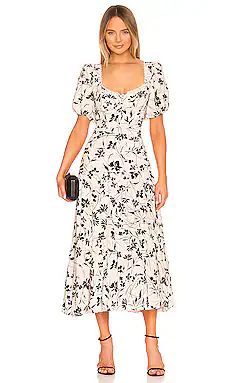 ASTR the Label Baldwin Dress in Black Cream Floral from Revolve.com | Revolve Clothing (Global)