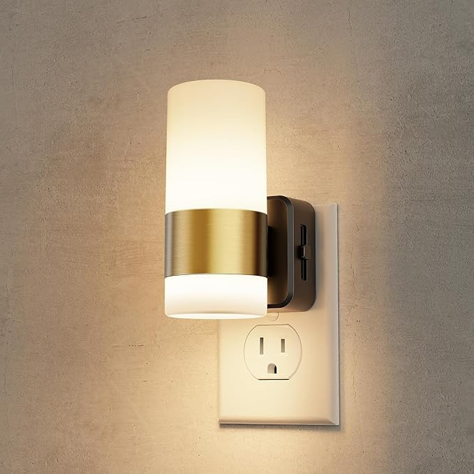L LOHAS LED Plug in Night Light 1 Pack, Minimalist Style Night Light with Dusk to Dawn Sensor, Su... | Amazon (US)