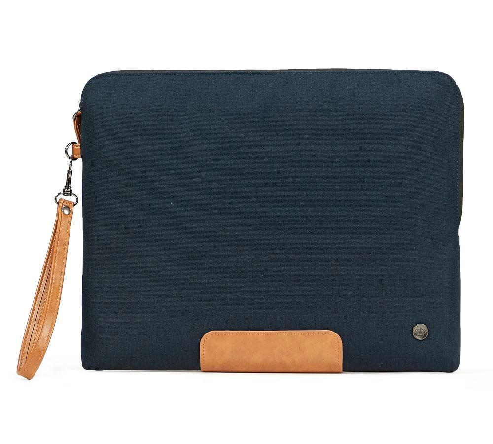 Navy/Tan Laptop Sleeve, 13&amp;quot; | Pottery Barn (US)