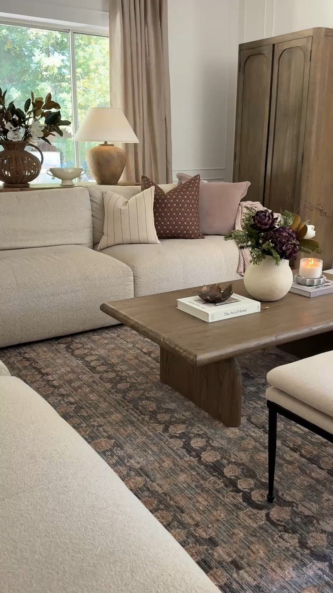 Family room views ✨

I just added this new vintage-inspired rug, and the muted, earthy tones complement the space perfectly. I love the antique feel and beautiful texture it brings while keeping the room feeling warm and collected.

@heidicaillierdesign x @joonloloi
Luna Rug | Ocean / Clay
8’6” × 12’

#LTKHome #LTKSeasonal #LTKU