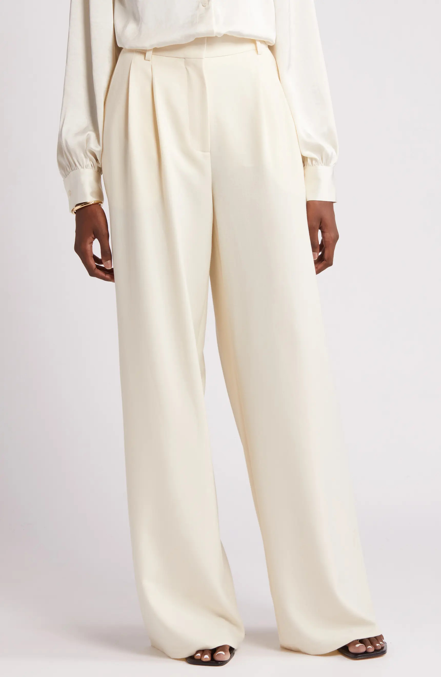 Double Pleat Wide Leg Pants | Nordstrom