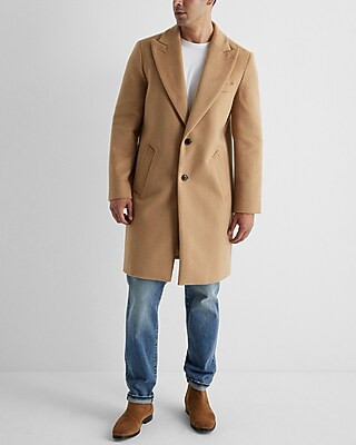 Camel Wool-blend Signature Topcoat | Express