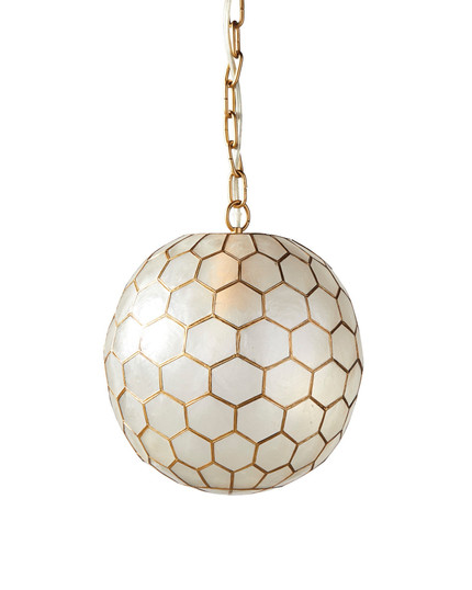 Click for more info about Capiz Honeycomb Pendant
