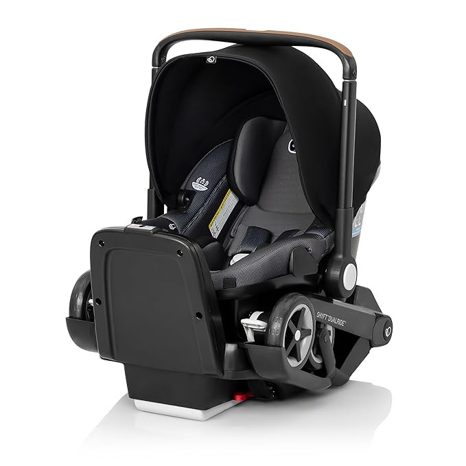 Evenflo Shyft DualRide Infant Car Seat Stroller Combo with Carryall Storage (Boone Gray) | Amazon (US)