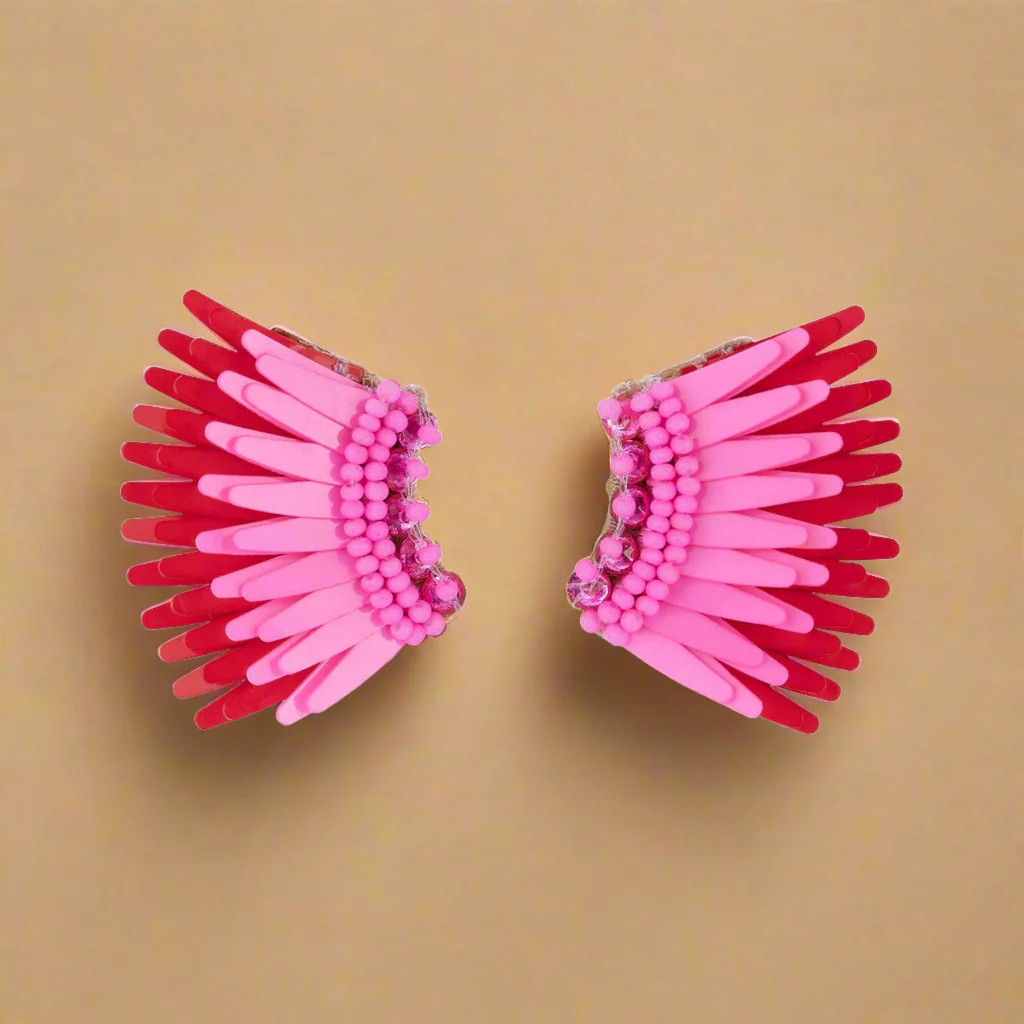 Mini Madeline Earrings Raspberry | Mignonne Gavigan